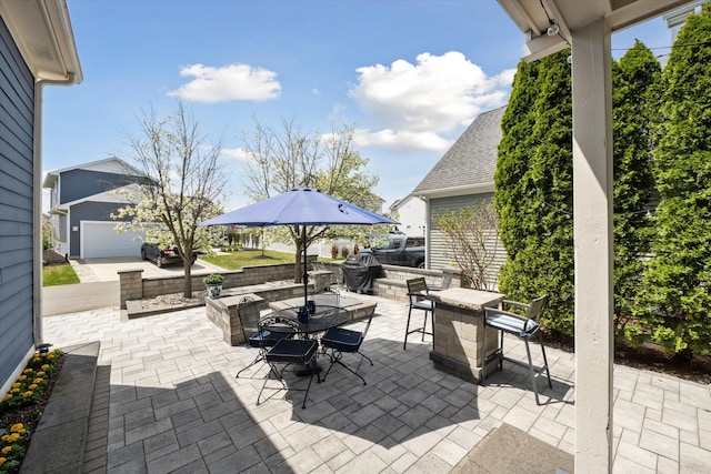 view of patio / terrace featuring outdoor dining space