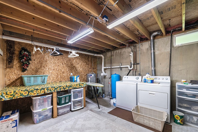 5095 Bliss Ln, Newaygo, MI 49337 - basement featuring washing machine and dryer