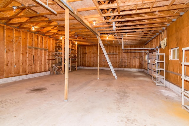 view of basement