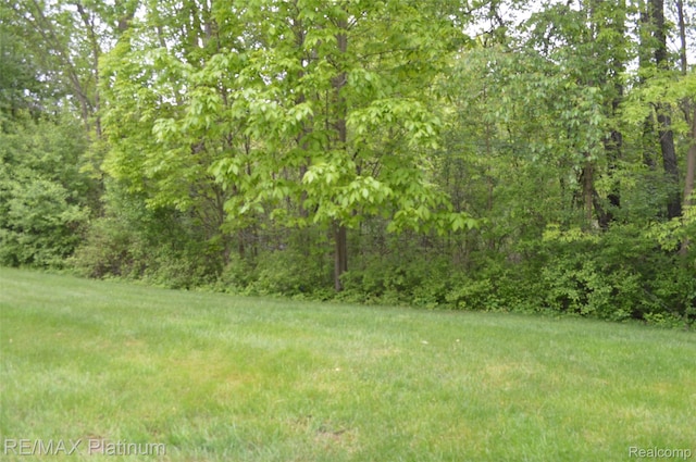 12201 Pinehurst Ln, Grand Blanc, MI 48439 - view of yard with a forest view
