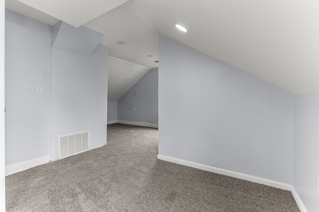 1409 Charter St, Lincoln Park, MI 48146 - bonus room with visible vents, baseboards, carpet, and lofted ceiling