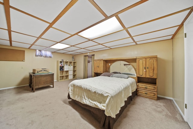 carpeted bedroom with baseboards