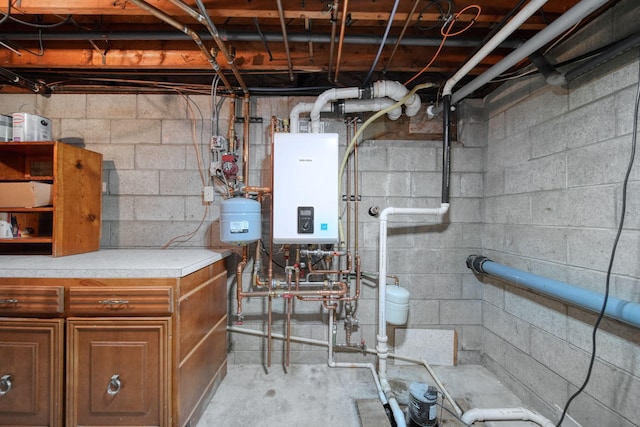 utilities featuring tankless water heater