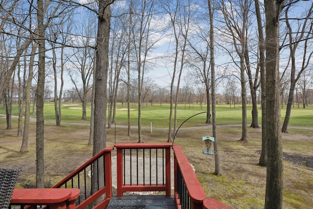 exterior space with view of golf course