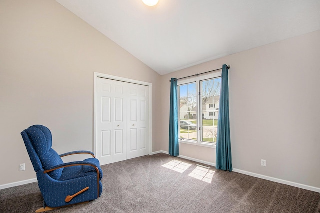 2511 Bowenton Pl SW, Wyoming, MI 49519 - unfurnished room featuring lofted ceiling, carpet flooring, and baseboards