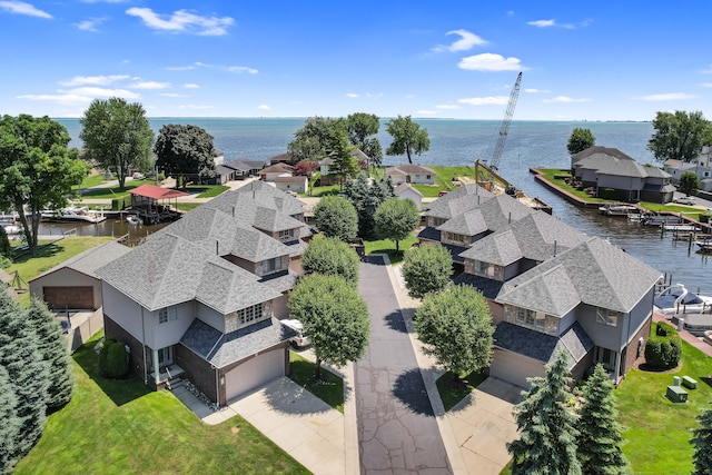 29709 Francesca Ln, Chesterfield, MI 48047 - drone / aerial view with a water view and a residential view