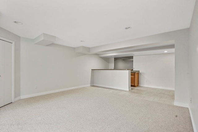 29709 Francesca Ln, Chesterfield, MI 48047 - finished basement with recessed lighting, wet bar, baseboards, and light colored carpet