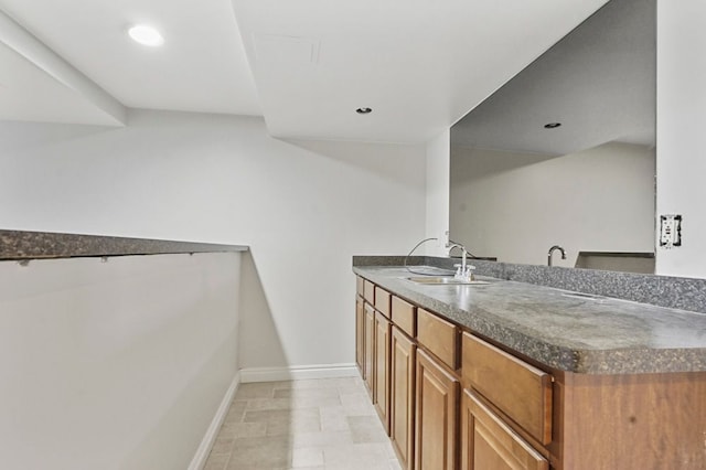29709 Francesca Ln, Chesterfield, MI 48047 - interior space featuring baseboards, a sink, and recessed lighting