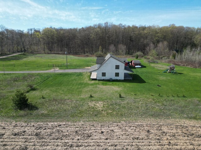 11559 Williams Rd, Montague, MI 49437 - bird's eye view featuring a rural view