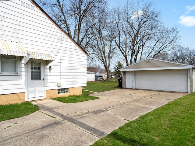 29060 Michigan St, Roseville, MI 48066 - view of home's exterior with a yard, a detached garage, and an outdoor structure