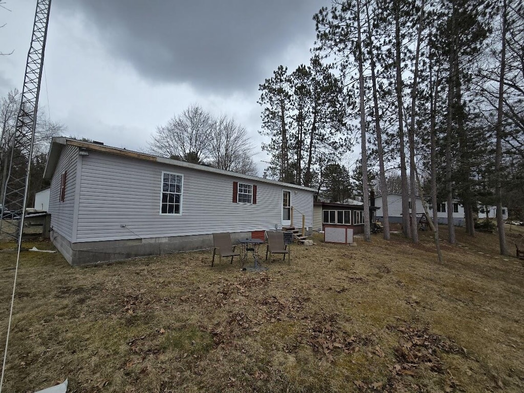 view of back of property