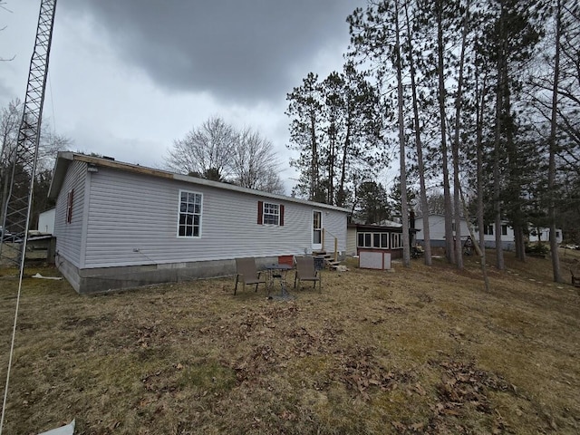 view of back of property