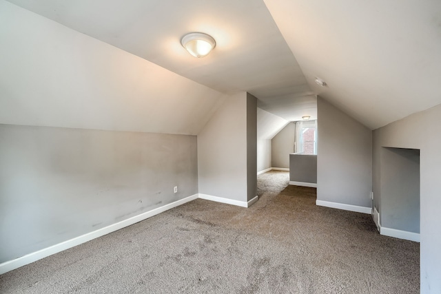 3015 N Wilson Ave, Royal Oak, MI 48073 - bonus room featuring baseboards, carpet, and vaulted ceiling