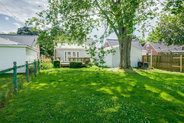 3015 N Wilson Ave, Royal Oak, MI 48073 - view of yard featuring a deck and a fenced backyard
