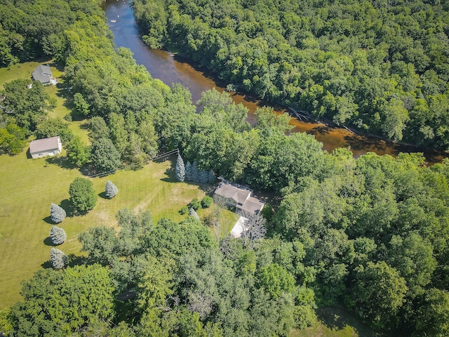 8594 S Felch Ave, Newaygo, MI 49337 - view of property location featuring a heavily wooded area