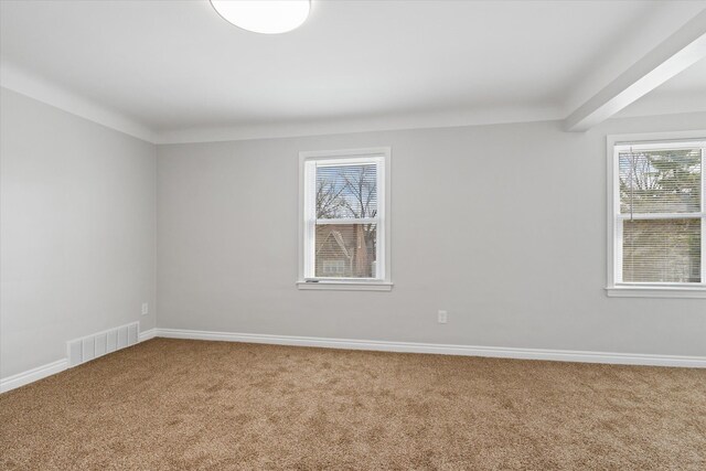 4677 Chatsworth St, Detroit, MI 48224 - spare room with carpet floors, baseboards, and visible vents