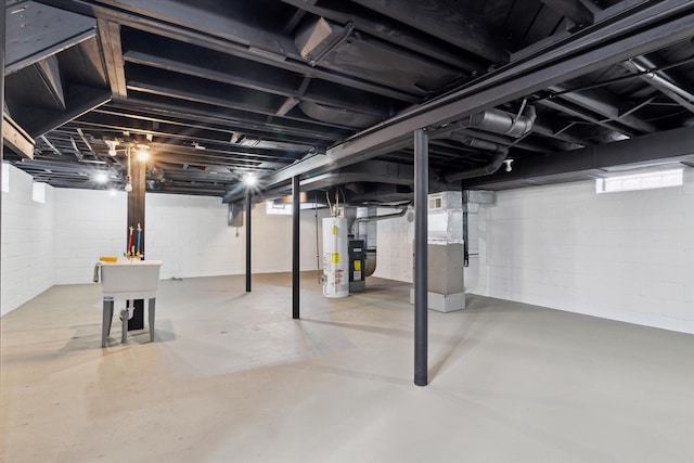 4677 Chatsworth St, Detroit, MI 48224 - unfinished below grade area with heating unit and water heater