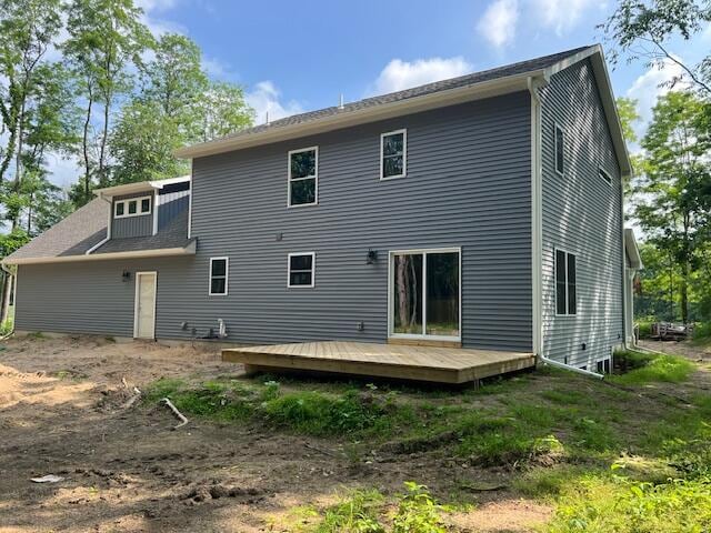 2035 Dakota Trl, Hastings, MI 49058 - back of property featuring a wooden deck