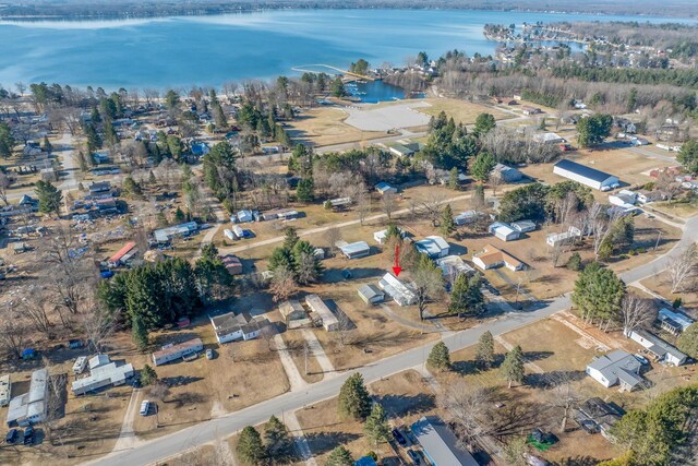 6313 Fairlane Dr, Lake City, MI 49651 - birds eye view of property with a water view