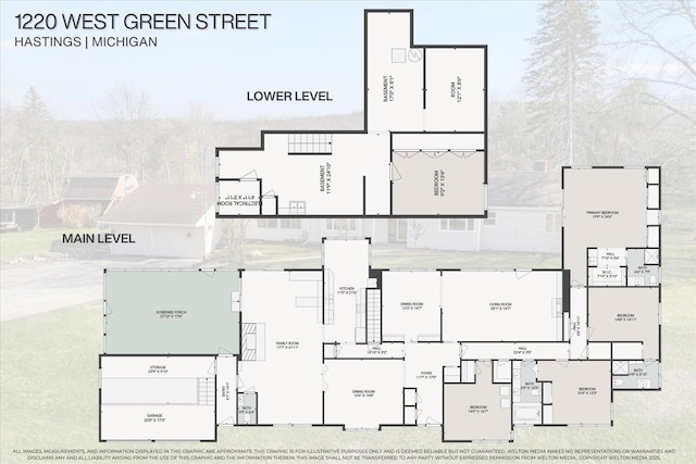 1220 W Green St, Hastings, MI 49058 - floor plan