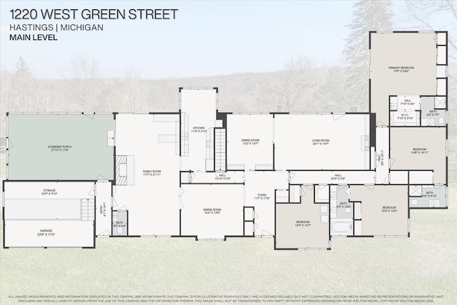 1220 W Green St, Hastings, MI 49058 - view of layout