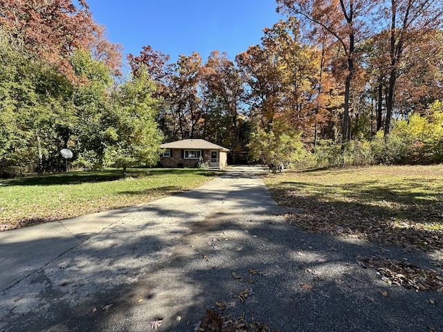 view of road featuring driveway