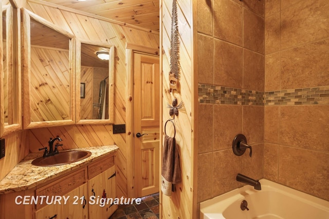 4285 N Iva Rd, Hemlock, MI 48626 - bathroom featuring shower / washtub combination and vanity