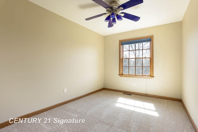 4285 N Iva Rd, Hemlock, MI 48626 - carpeted empty room featuring a ceiling fan and baseboards