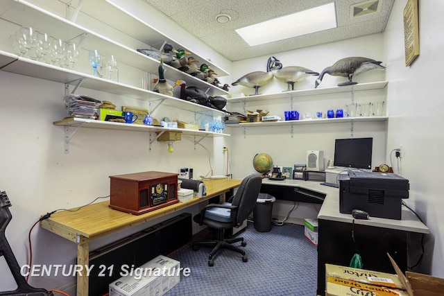 4285 N Iva Rd, Hemlock, MI 48626 - carpeted office space with a paneled ceiling