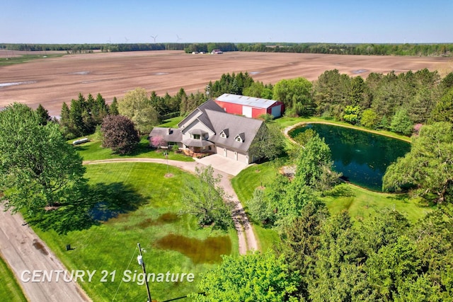 4285 N Iva Rd, Hemlock, MI 48626 - aerial view of property and surrounding area featuring a large body of water