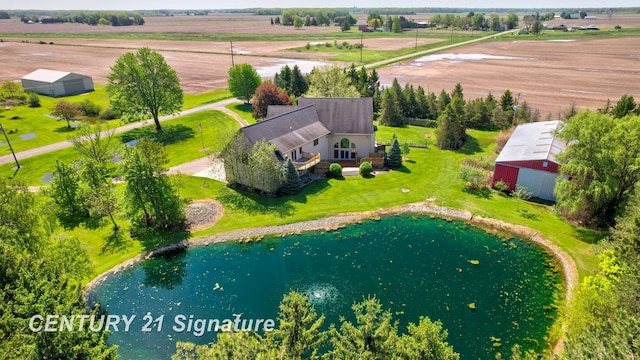 4285 N Iva Rd, Hemlock, MI 48626 - overview of rural landscape with a large body of water