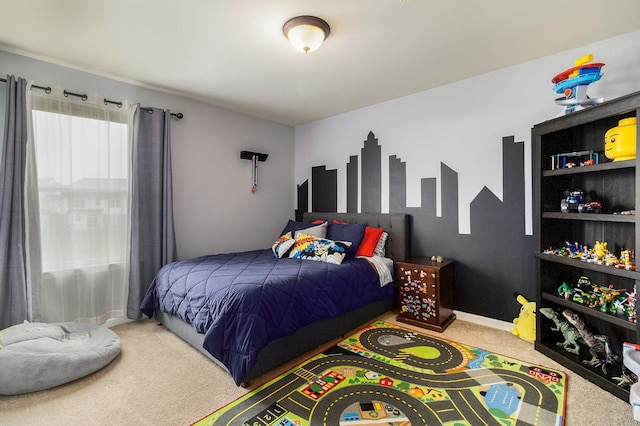 bedroom featuring carpet flooring