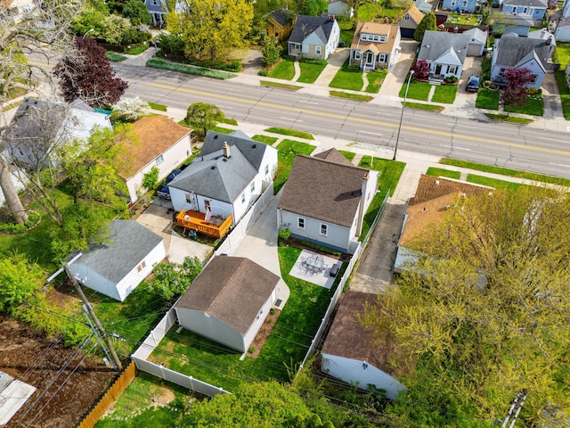 aerial perspective of suburban area