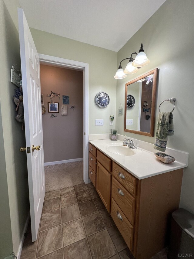 bathroom featuring vanity