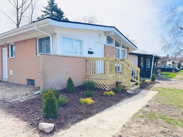 1182 Dudley Ave, Pontiac, MI 48342 - view of property exterior featuring brick siding