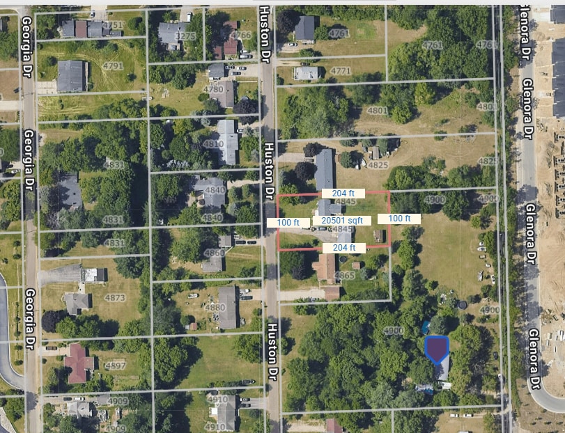 4845 Huston Dr, Lake Orion, MI 48359 - map