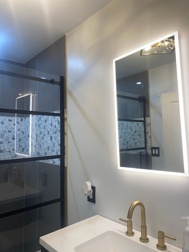 4519 Washington St, Wayne, MI 48184 - full bath featuring an enclosed shower and vanity