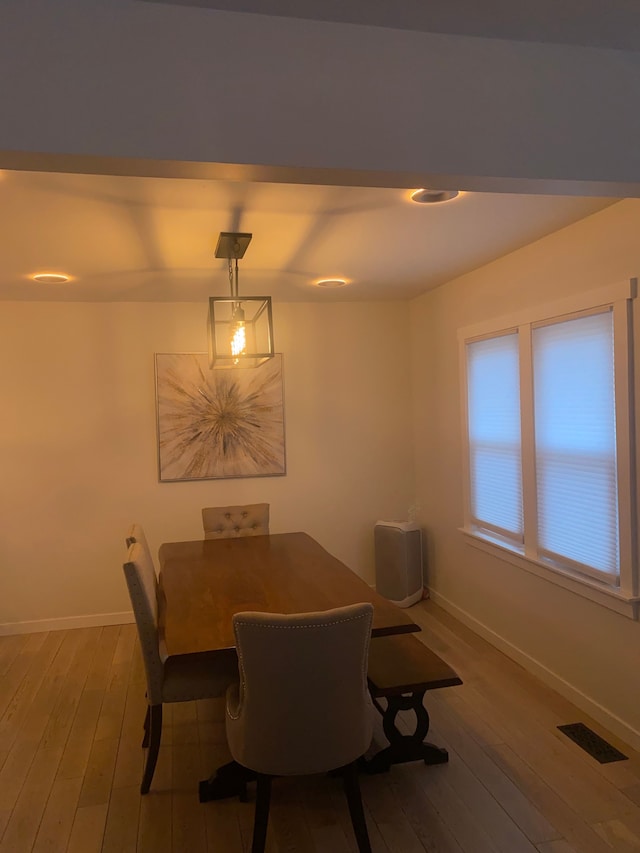 4519 Washington St, Wayne, MI 48184 - dining room with hardwood / wood-style floors, visible vents, and baseboards
