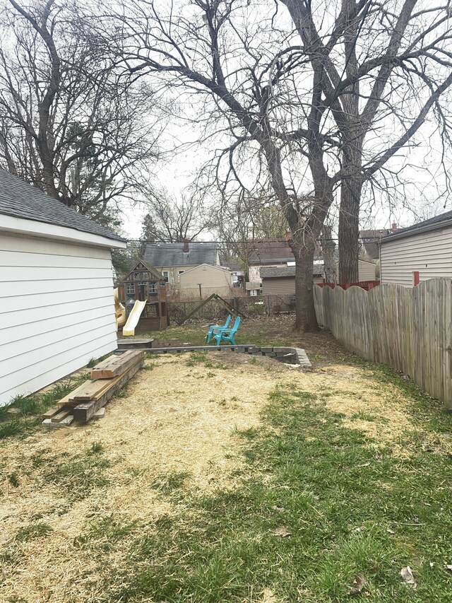 4519 Washington St, Wayne, MI 48184 - view of yard with fence and a playground