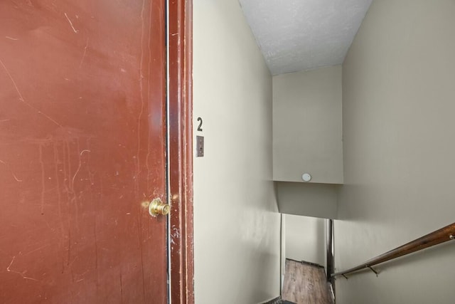 view of stairway
