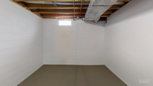 view of basement