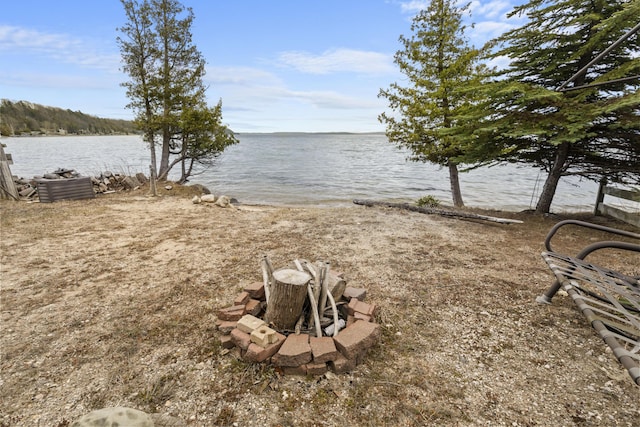view of water feature
