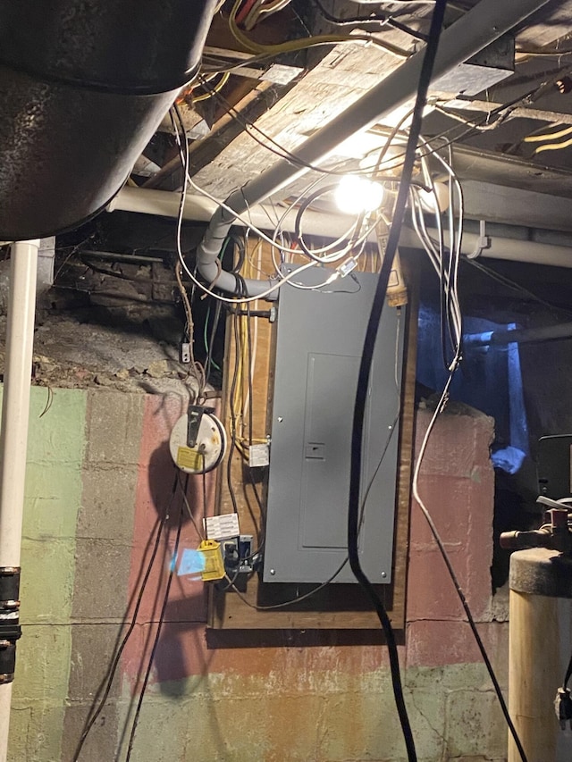 utility room featuring electric panel