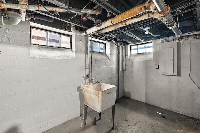18468 Santa Barbara Dr, Detroit, MI 48221 - below grade area with electric panel