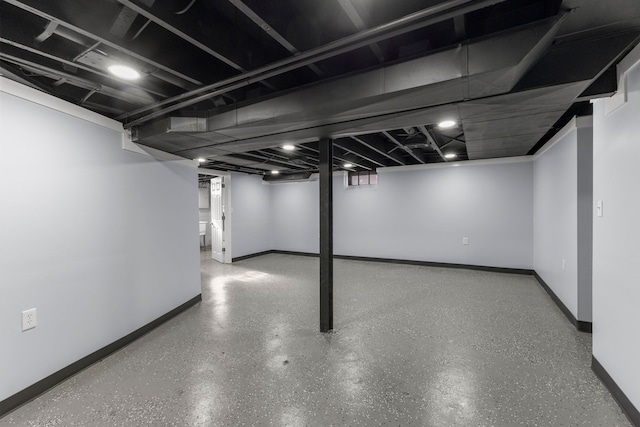 7416 Heyden St, Detroit, MI 48228 - finished below grade area featuring baseboards