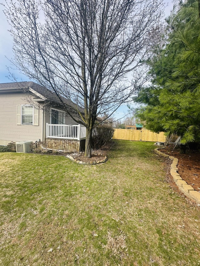 133 Bingham Dr, Brooklyn, MI 49230 - view of yard with central AC unit