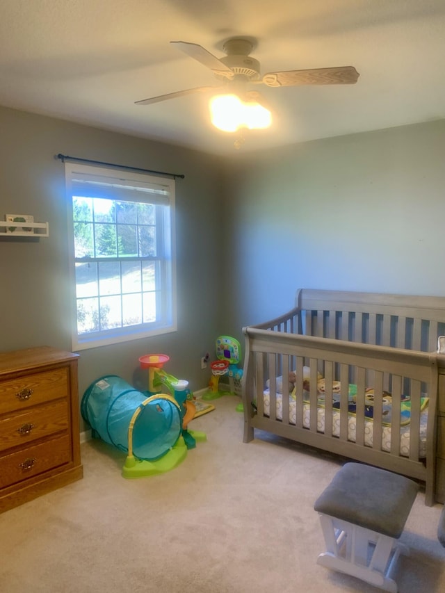 133 Bingham Dr, Brooklyn, MI 49230 - bedroom with carpet flooring and ceiling fan