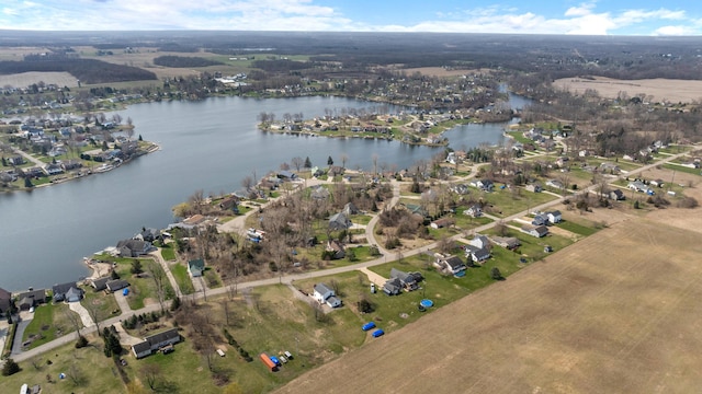 14204 Northmoor Dr, Cement City, MI 49233 - birds eye view of property featuring a water view and a residential view