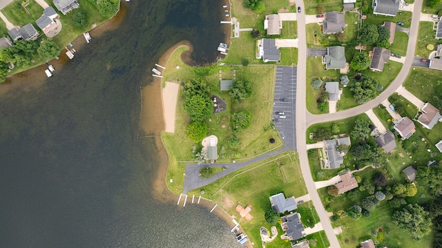 14204 Northmoor Dr, Cement City, MI 49233 - drone / aerial view with a water view and a residential view