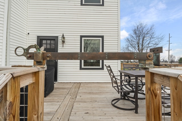 14204 Northmoor Dr, Cement City, MI 49233 - view of wooden terrace